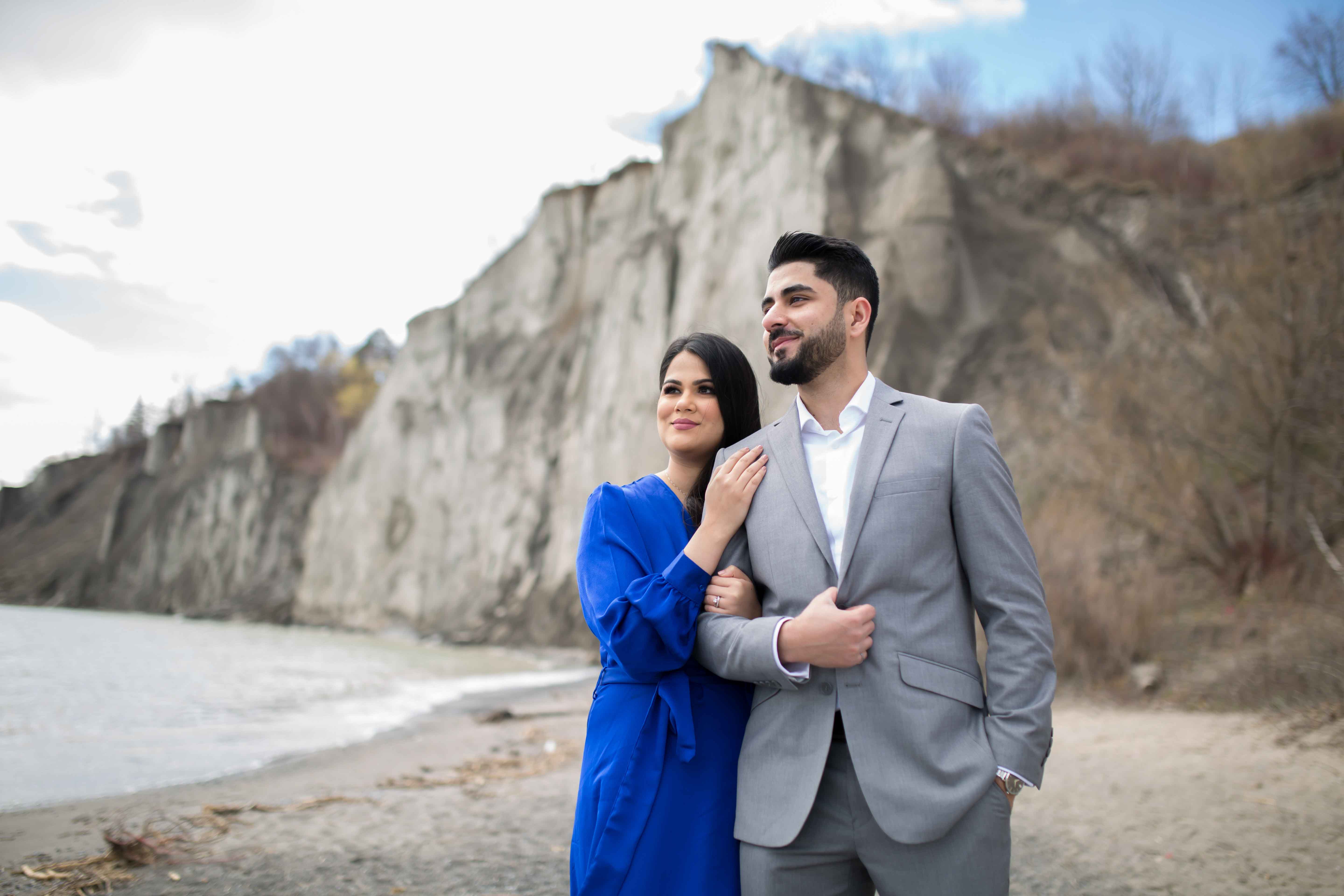 Scarborough Bluffers Park engagement photo shoot